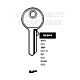 Globe Copy GLB14 Cylinder Key Blanks