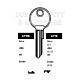 LF10L Cylinder Key Blanks (10)