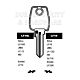LOF19L Cylinder Key Blanks (10)