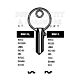 RN11L Cylinder Key Blanks (10)