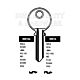 RN16L Cylinder Key Blanks (10)