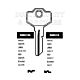 SMG10 Cylinder Key Blanks (10)