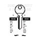TRC40 Cylinder Key Blanks (10)