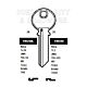 TRC50 Cylinder Key Blanks (10)
