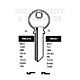 TRC51 Cylinder Key Blanks (10)