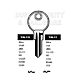 YA11L Cylinder Key Blanks (10)