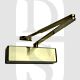 Rutland TS-3204-SLFB-SBSB Size 3-4 Scissor Arm Max Weight 80kg Overhead Door Closer Satin Brass Cover