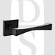 Senza Pari SP190MB Guido Lever Door Handle On Flush Square Rose Matt Black
