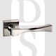 Senza Pari SP190NP Guido Lever Door Handle On Flush Square Rose Satin Nickel