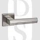 Senza Pari SP216SN Davoli Lever Door Handle On Flush Square Rose Satin Nickel