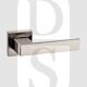 Senza Pari SP217SN Panetti Lever Door Handle On Flush Square Rose Satin Nickel