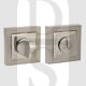 Senza Pari SPCWCSNNP WC Bathroom Thumbturn & Release on Square Rose Satin Nickel-Polished Nickel