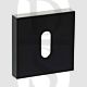 Senza Pari SPESCKMB UK Mortise Key Escutcheon on Flush Square Rose Matt Black