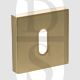 Senza Pari SPESCKSB UK Mortise Key Escutcheon on Flush Square Rose Satin Brass