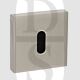 Senza Pari SPESCKSN UK Mortise Key Escutcheon on Flush Square Rose Satin Nickel