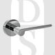 Senza Pari SPRO218PC Darrio Lever Door Handle On Round Rose Polished Chrome