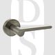 Senza Pari SPRO218SN Darrio Lever Door Handle On Round Rose Satin Nickel