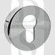 Senza Pari SPROESCEPC Euro Cylinder Escutcheon on 56mm Diameter Round Rose Rose Polished Chrome