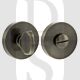 Senza Pari SPRWCAB WC Bathroom Thumbturn & Release on Minimal Round Rose Antique Brass