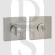 Senza Pari SPWCSN WC Bathroom Thumbturn & Release on Minimal Square Rose Satin Nickel