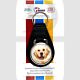Key Collectables CA035A Golden Retriever Dog Black Stitched Leather Pet Fob With Split Key Ring