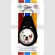 Key Collectables CA035I Bulldog Dog Black Stitched Leather Pet Fob With Split Key Ring