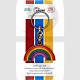 Key Collectables CA211 Rainbow Coloured Enamel Key Ring