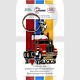 Key Collectables CA239B I Love Trucks Red White Key Ring