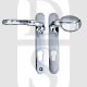 TSS HAN122LPC UPVC Multipoint 92mm PZ Sprung Lever Moveable Pad Door Handles 122mm Screw Centres Chrome