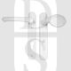 TSS HAN122LPW UPVC Multipoint 92mm PZ Sprung Lever Moveable Pad Door Handles 122mm Screw Centres White