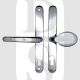 TSS TSSHAN68LPC Lever Moveable Pad UPVC Multipoint Door Handles - 68mm PZ Sprung 215mm Screw Centres Chrome