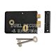 Union 1439 3 Lever Left Hand Rim Lock Black Jappened