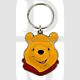 Disney Winnie The Pooh Big Face Enamelled Licensed Keychain-Keyring
