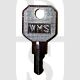 WMS Copy TS7541 KWL12 Small 101 Locking Window Handle Key Pack of 1
