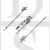 ERA 53350019AA Latch Deadbolt 2 Small Hooks Split Spindle Multipoint Door Lock - Option 1
